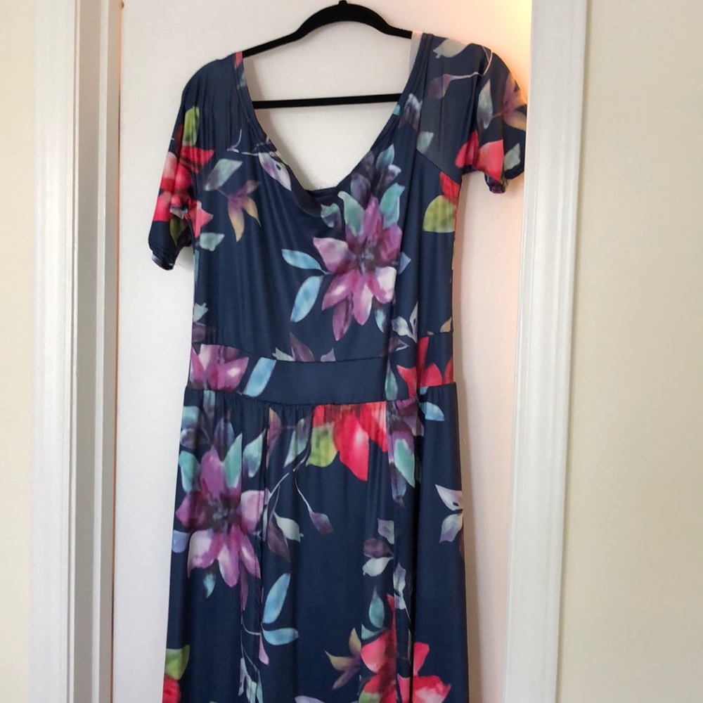 Dress with attached shorts